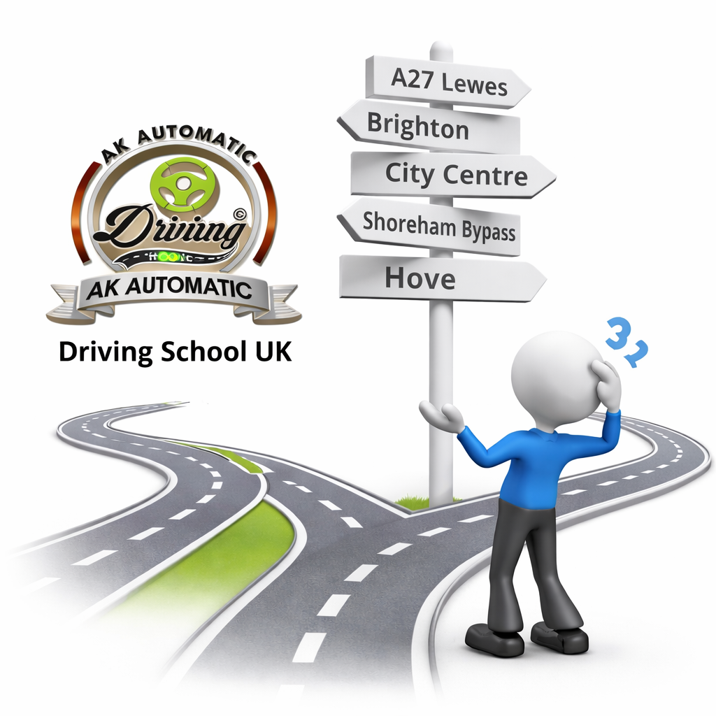 Driving Test Preparation and Mock Tests with Instructor and Student in Car